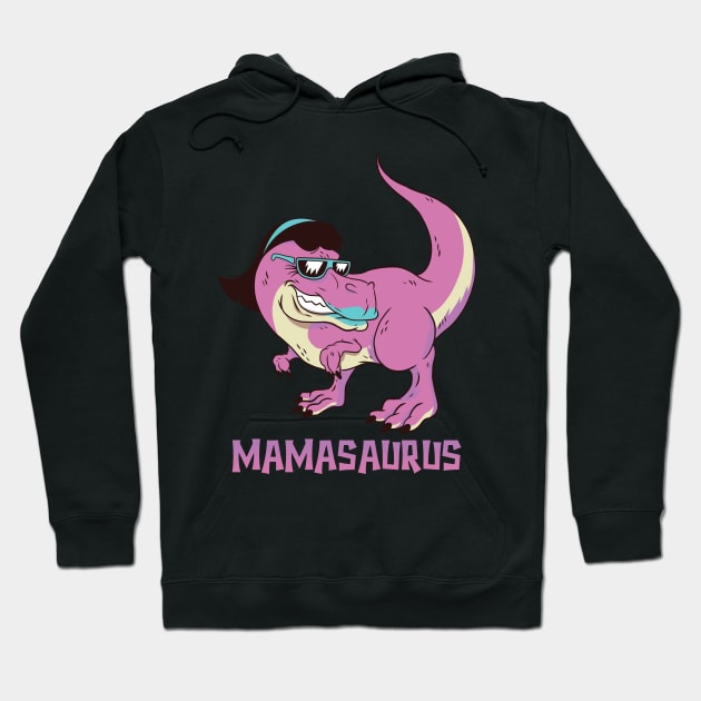 Pastel Goth Mamasaurus T-Rex - Mama Saurus Hoodie by PinkyTree